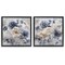 Stupell Industries Blue & Gold Accented Roses 2pc Floating Frame Set By Irene Weisz